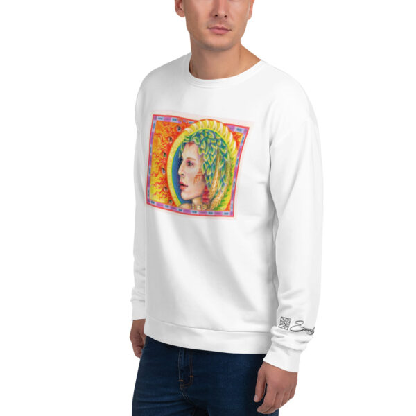 93001 Hurt Not The Earth/98005 Yellow Boarder w Poem Unisex Sweatshirt - Image 3