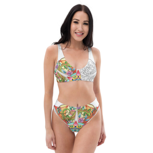 150416 Salamander Mandala Recycled high-waisted bikini - Image 2